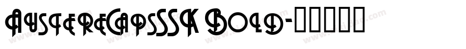 AustereCapsSSK Bold字体转换